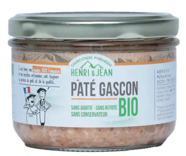 Pâté Gascon à l'Armagnac Bio180g